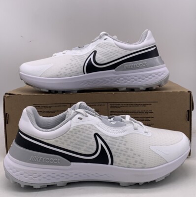 Nike React Infinity Pro 2 Golf Sneakers White Black DJ5593-101 Mens Size 9