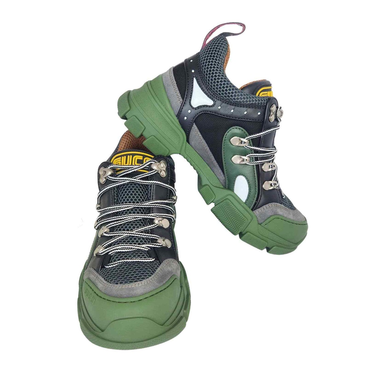 Gucci Flashtrek SEGA Green Removable Crystal IT 36 US 6 | eBay