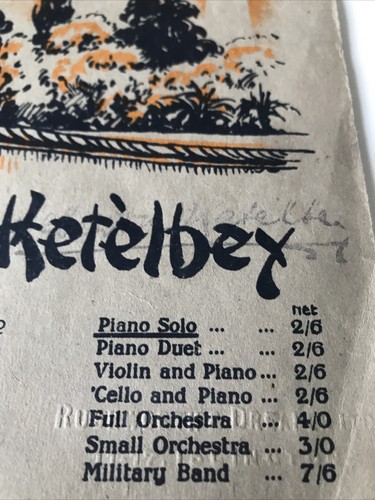 Albert W Ketelbey Vintage Noten in einem chinesischen Tempelgarten 1926 schöner Einband - Bild 4 von 11