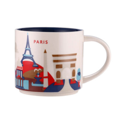 STARBUCKS Limited Edition Paris Olympia Mok YAH You Are here Collection - 14 FL oz / 414 ml