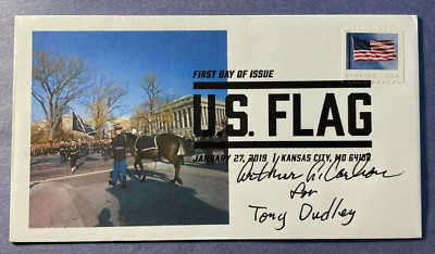 SIGNED ARTHUR CARLSON FIRST DAY COVER AUTO FDC - JFK FUNERAL RIDERLESS HORSE