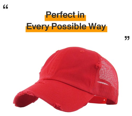 Vintage Distressed Mesh Back Dad Hat Baseball Cap Unconstructed - Imagen 59 de 115