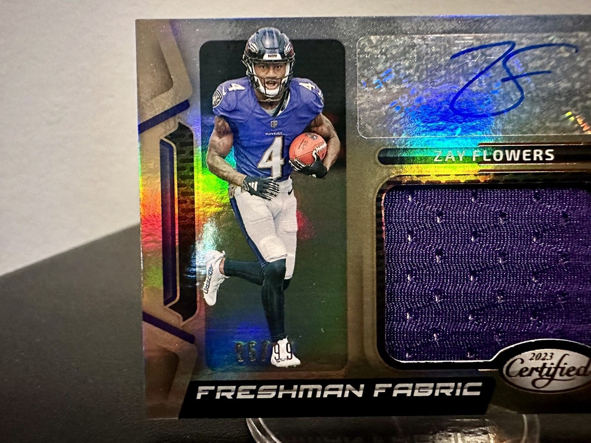 2023 Panini Certified - Freshman Fabric Signatures Zay Flowers