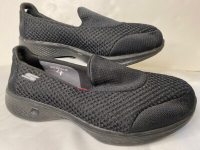 Slip On Skechers Kindle Skechers Womens Go Walk 4-Kindle Black