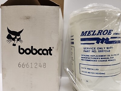 Spin-on Hydraulic Oil Filter Bobcat 6661248 OEM For Excavators ...