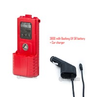 1 Baofeng Uv-5r Uv-5r-l Bf-f8 Bf-f8+ Bf-f9 3800mah 7.4v +1 Pcs Car Charger 1 Baofeng Uv-5r Uv-5r-l Bf-f8 Bf-f8+ Bf-f9 3800mah 7.4v +1 Pcs Car Charger