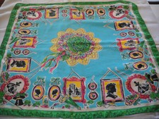 Vintage 1950's Ladies Silk Head Scarf.