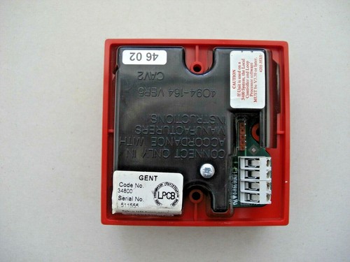 £20.40 Gent 34800 Addressable Vigilon Call Point - with a plastic cover 34842 - Picture 3 of 6