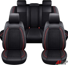 Schwarz Rot PU Leder & Stoff Komplettset Sitzbezug Für MERCEDES C E S Gla Glb