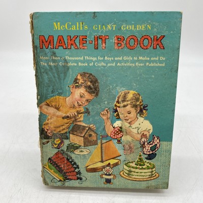Vintage McCall's Giant Golden Make-It Crafts Book Simon & Shuster 1953