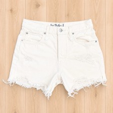 Free People We The Free Distressed Denim Cutoff Shorts Bone Size 26