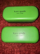    Kate Spade Green/ Black Eyeglasses Case Hello Sunshine lot of 2 green brown