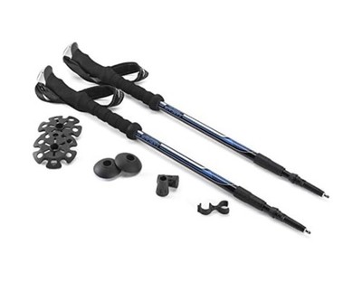Cascade Mountain Tech Trekking Poles, Twist Blue EVA One Size SHIPS NEXT DAY