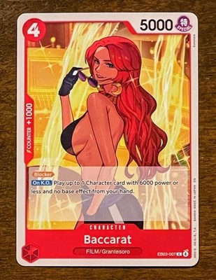 Baccarat EB03-007 ONE PIECE Heroines Edition ONE PIECE Card