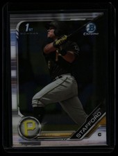 2019 Bowman Chrome #BCP-214 Deon Stafford Prospects