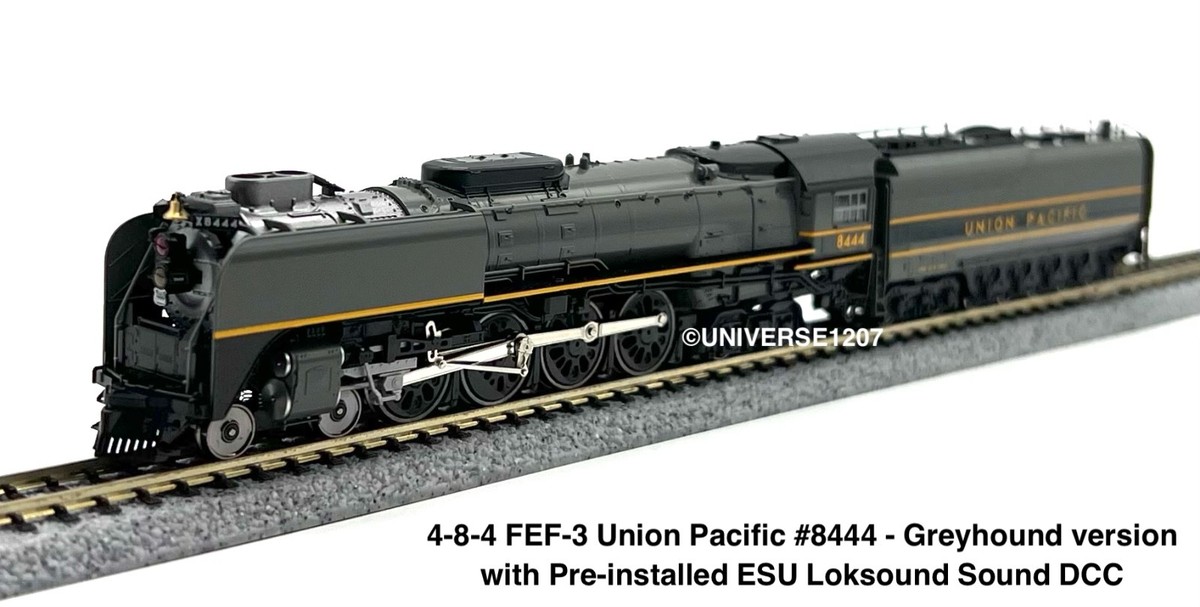 Kato Model Train Products N 4-8-4 FEF-3 Union Pacific Greyhound