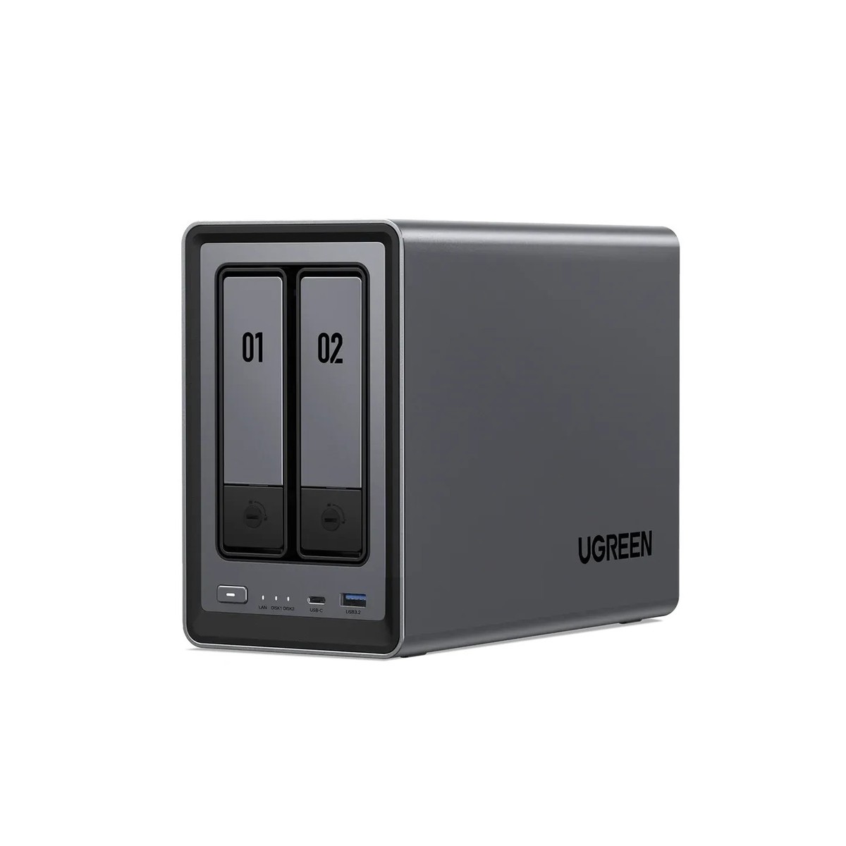 UGREEN NASync DXP2800 2-Bay NAS Custom HDDs 8‑76TB AI RAID Seagate