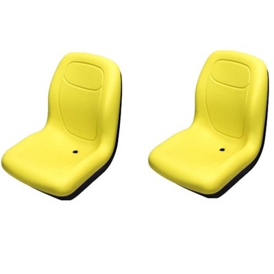 2 Yellow Seats Fits John Deere 3203 1023E 3032E 3038E Compact Tractors