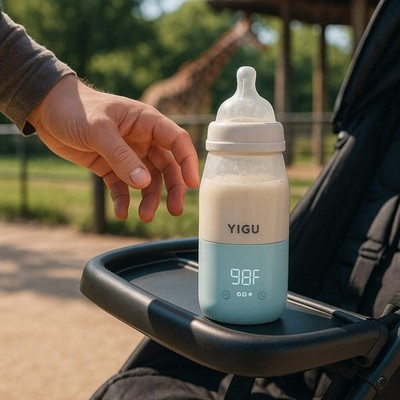 YIGU Portable Bottle Warmer   316 Steel, 9000mAh Battery