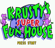 Krusty's Super Fun House - Sega Genesis Game