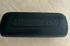 Chrome Hearts Large Zipper Leather Sunglasses Eyeglass Case