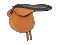 Equitare English Saddle Premium Exercise Padded Seat Brown ES7400