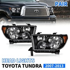 Lhrh Pair Headlights Set With Level Adjuster Fits 2007-2013 Toyota Tundra Lhrh Pair Headlights Set With Level Adjuster Fits 2007-2013 Toyota Tundra