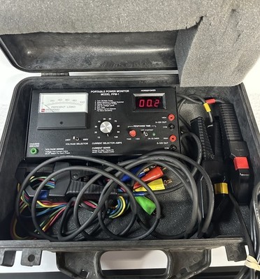 Load Controls PPM-1 Portable Power Monitor 3-Phase HP Meter Pelican Case Kit