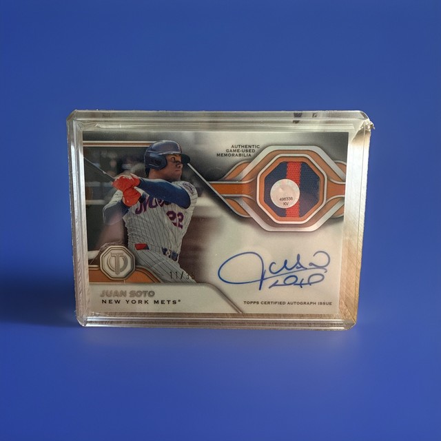 2026 Topps Tribute - Juan Soto Game Worn Patch Auto #/35 Mets
