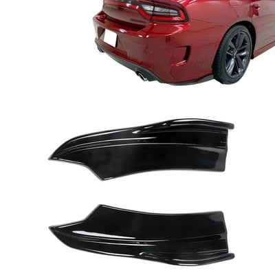 2PCS Glossy Black Rear Bumper Side Lip Aprons Fit Dodge Charger SRT 2015-2023