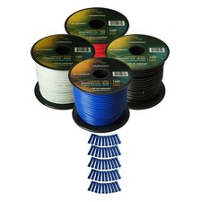 Harmony Car Primary 16 Gauge Power or Ground Wire 400 Feet 4 Rolls Multi Color