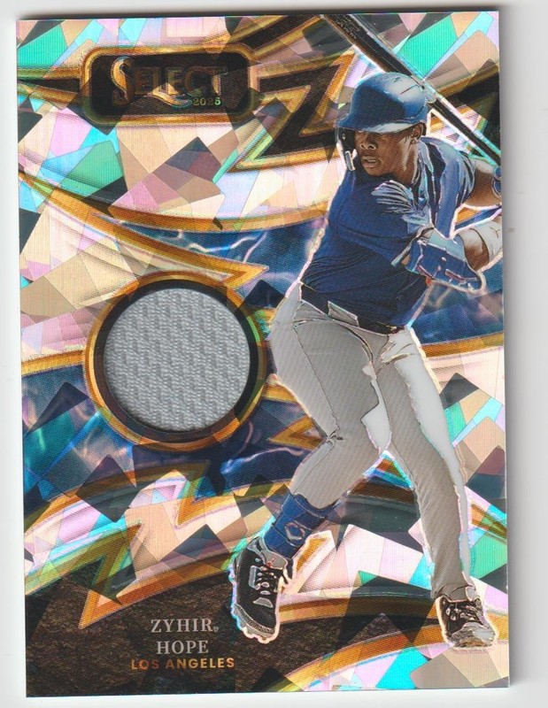 2025 SELECT ZYHIR HOPE OF DODGERS ROOKIE #SP-ZH WORN PATCH SPARKS ICE PRIZM SP