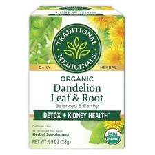 Organic Dandelion Leaf Root Tea 16 Bags For Detox Kidney Health
