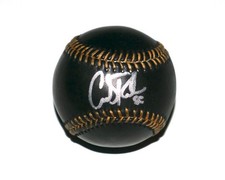 CARLOS RODON NEW YORK YANKEES SIGNED RAWLINGS OML BLACK LEATHER BASEBALL JSA