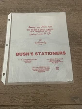 Bush’s Stationers Hollywood California Hallmark Greeting Card Shopping Bag LA