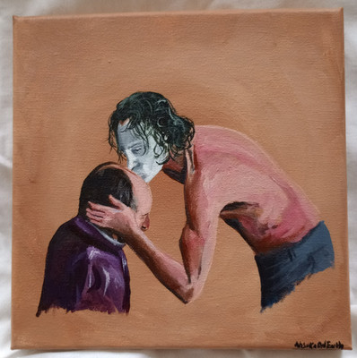 JOKER | ORGINAL ART 8 x 8 | You were the only one that was ever nice to me