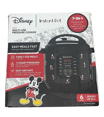 Instant Pot Duo Disney Mickey Mouse Classic 7-in-1 Pressure Cooker Limited Ed.