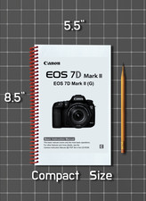 Canon EOS 7D Mark II G Basic Instruction Manual 180 Pg Half Size 5.5x8.5