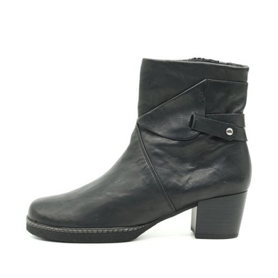 Gabor Damen Stiefel Schwarz Leder Reißverschluss Stiefeletten EU 38