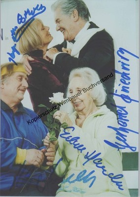 Original autograph Edith Hancke & Klaus Sonnenschein and more // autograph A