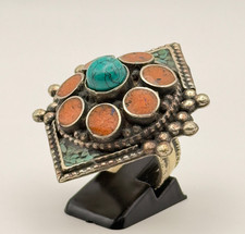 EXTREMELY RARE ANCIENT VICTORIAN RING MULTICO...