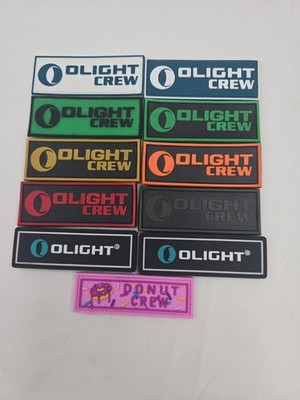 Olight Crew Patch Lot (11) Hook& Loop Donut Crew
