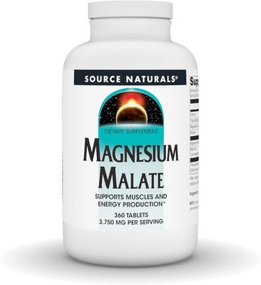 Source Naturals Magnesium Malate 3750 mg per Serving - 360 Count (Pack of 1) 