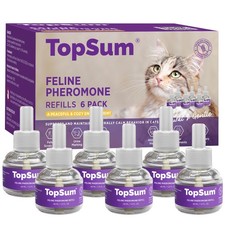 TopSum Cat Calming Pheromone Diffuser Refills 48ml Set of 3 Anxiety Stres Relief