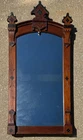Antique Victorian Eastlake Ebonized Accent Walnut Frame Mirror 48 in X 24 in