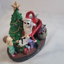 Estatuilla de Papá Noel Pesadilla antes de Navidad escena • Decoración de Navidad • Leer