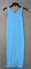 Bleusalt Women’s Size 0 Blue Stretchy Dress Tencel Blend USA