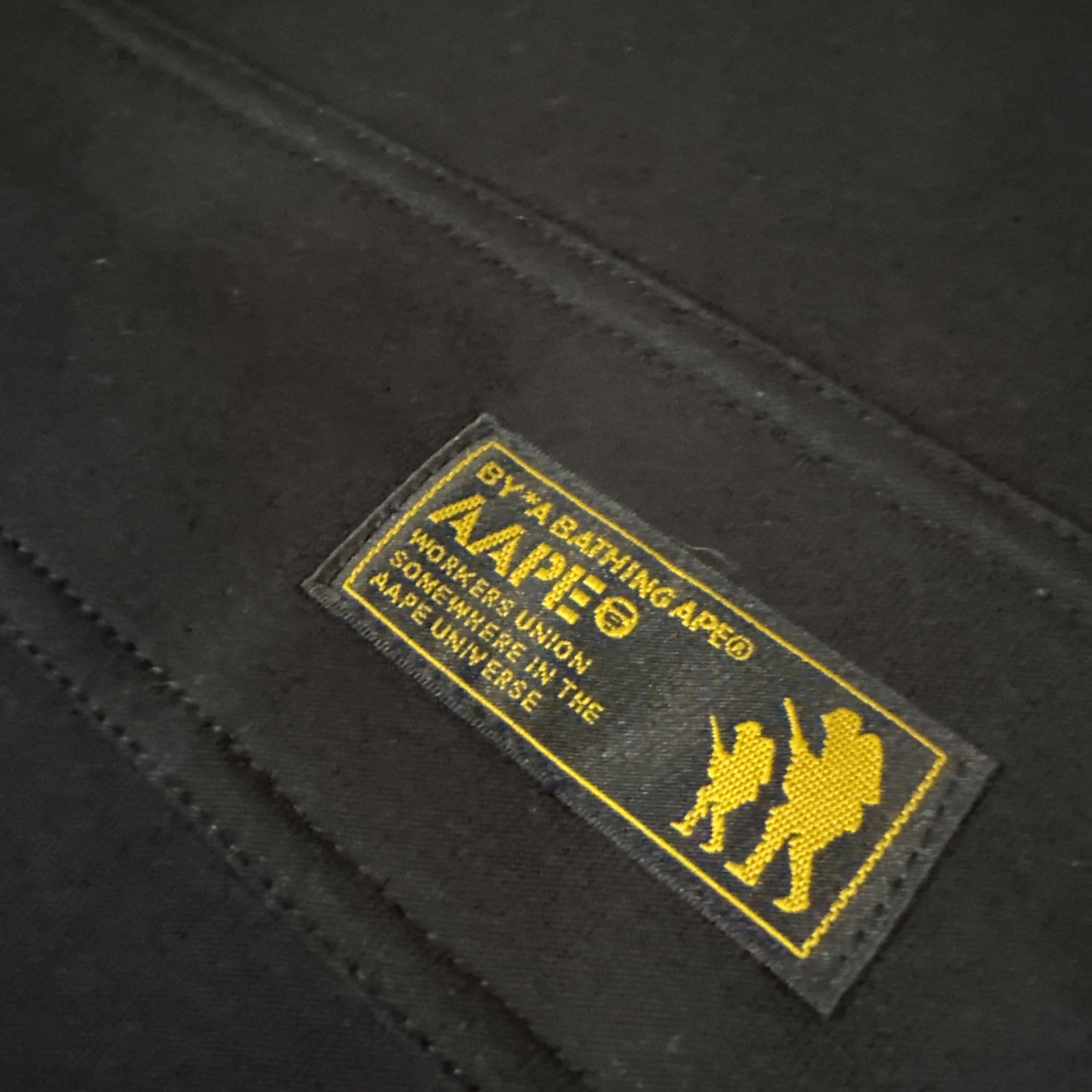 Mens AAPE by A Bathing Ape Black Camo Hooded Sweatshirt Small New - Rare Japan thumbnail 7