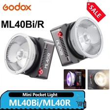 Godox ML40Bi/ML40R Bi-color 2800-6500K/RGB 1800-10000K Portable LED Video Light