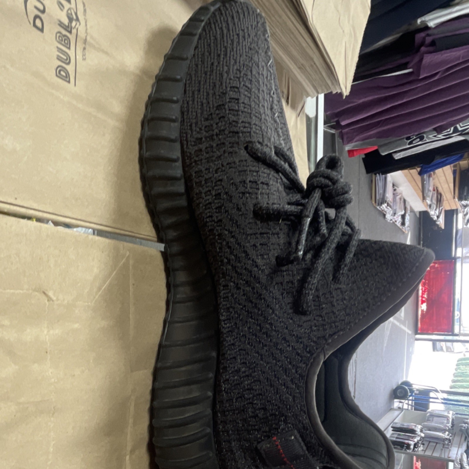 adidas Yeezy Boost 350 V2 Black Reflective FU9007 Primeknit Men  Sneaker no box  thumbnail 2